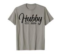 Mi marido Est 2025 recién casado Luna de miel Marido Boda Pareja Camiseta
