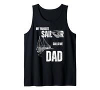 Mi Marinero Favorito me Llama papá, Vintage, Bonito para Padres Camiseta sin Mangas