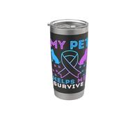 Mi mascota me ayuda a sobrevivir a la prevención del suicidio Apoyo emocional Vaso térmico de acero inoxidable de doble pared