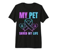Mi Mascota salvó mi Vida Prevención del Suicidio Apoyo Emocional Camiseta Premium