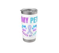 Mi mascota salvó mi vida Suicidio Apoyo Emocional Patas Vaso térmico de acero inoxidable de doble pared