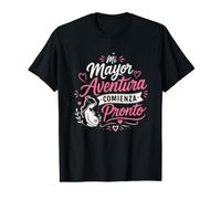 Mi Mayor Aventura Comienza Pronto Anuncio de Embarazo Camiseta gráfica económica