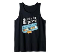 Mi Medicina para la Felicidad Llamados Gatos Todos los días, Kitte,n Cat Camiseta sin Mangas