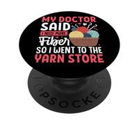 Mi médico dijo que necesito más tienda de hilos de fibra PopSockets PopGrip Adhesivo