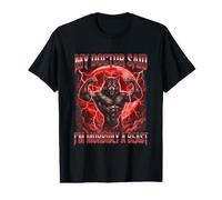 Mi médico Dijo Que Soy mórbidamente una Bestia Gracioso Alfa Lobo Meme Camiseta gráfica económica
