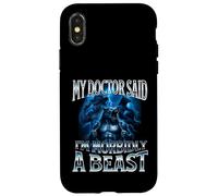 Mi médico Dijo Que Soy mórbidamente una Bestia Gracioso Alfa Lobo Meme Carcasa para iPhone X/XS