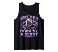 Mi médico Dijo Que Soy mórbidamente una Bestia Meme de Hombre Lobo Divertido Camiseta sin Mangas