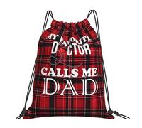 Mi Médico Favorito Me Llama Papá. Hombre Mujer Bolsa De Gimnasio Impermeable Bolsa De Deporte Casual Mochila De Cuerdas Para Acampada Playa Senderismo