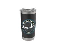Mi médico le recetó humor de tocino Vaso térmico de acero inoxidable de doble pared