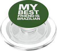 Mi Mejor Amigo es brasileño. Yo Amo Brasil PopSockets PopGrip para MagSafe