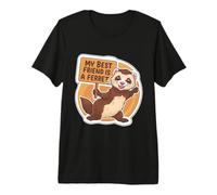 Mi Mejor Amigo Es Un Hurón Lindo Hurones como Casa Familiar Mascotas Camiseta Premium