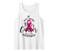 Mi Mejor Amigo Lucha contra el cáncer de Mama ¿Cuál es tu súper Poder Camiseta sin Mangas