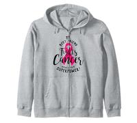 Mi Mejor Amigo Lucha contra el cáncer de Mama ¿Cuál es tu súper Poder Sudadera con Capucha