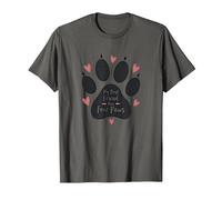 Mi Mejor Amigo Tiene Cuatro Patas - Pet Love Paw Camiseta, Hombre, Asfalto, L
