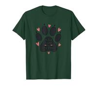 Mi Mejor Amigo Tiene Cuatro Patas - Pet Love Paw Camiseta, Hombre, Verde Bosque, L