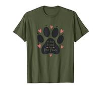 Mi Mejor Amigo Tiene Cuatro Patas - Pet Love Paw Camiseta, Hombre, Verde Oliva, L