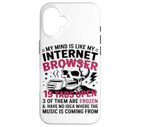 Mi Mente Es como El Esqueleto De Mi Navegador De Internet Carcasa para iPhone 16