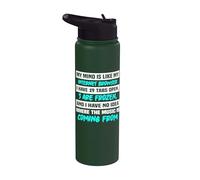 Mi mente es como mi navegador de Internet Stainless Steel Insulated Water Bottle