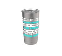 Mi mente es como mi navegador de Internet Vaso térmico de acero inoxidable de doble pared