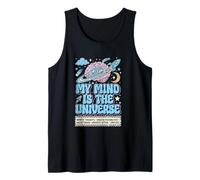 Mi Mente es el Universo Cerebro Galaxia neurodivergente Autista Camiseta sin Mangas