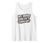 Mi Mente no apaga la Conciencia sobre el TEPT, diseño de ansiedad Camiseta sin Mangas