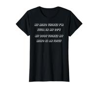 Mi Mente Piensa Que todavía Estoy en mis 20, Persona Mayor Divertida Camiseta gráfica económica, Mujer, Negro, L