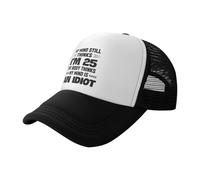 Mi Mente Todavía Piensa Que Tengo 25 Años, Pero Mi Cuerpo Piensa Que Mi Mente Es Idiota. Mujer Hombre Sombrero Protección UV Gorra De Béisbol Ajustable Gorra Trucker para Tenis Deporte