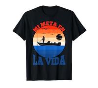 Mi Meta En La Vida Humor Deporte Pescador Pesca Regalo Camiseta