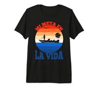 Mi Meta En La Vida Humor Deporte Pescador Pesca Regalo Camiseta Premium