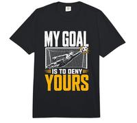 Mi Meta es Negar el tuyo Portero de fútbol audaz Motivacional Comfort Colors Adult Heavyweight T-Shirt