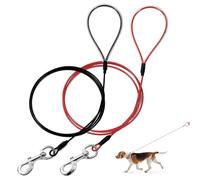 Mi Metty Correa de perro a prueba de mordidas, cable de metal de 6 pies, correa resistente hecha de cuerda de alambre revestida, resistente a las mordidas, ideal para perros grandes y cachorros de