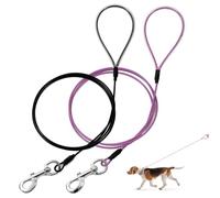Mi Metty Correa de perro a prueba de mordidas, cable de metal de 6 pies, correa resistente hecha de cuerda de alambre revestida, resistente a las mordidas, ideal para perros grandes y cachorros de