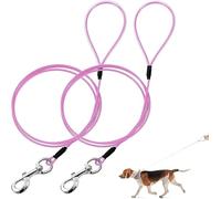 Mi Metty Correa para perros de 6ft / 1,83 m, correa de entrenamiento para perros, resistente a mordeduras, correa para perros grandes, con cómodo mango acolchado (rosa*2)