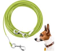 Mi Metty Tie-Out Correa para perros, 3 m, resistente a los masticables, para perros medianos y grandes (verde, 10 pies - 3 m)