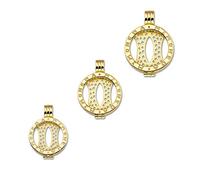 Mi Moneda - Colgante Mi Moneda Dorado plata chapada medida grande