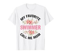 Mi Nadador Favorito Llámame Mamá Nadando Mamá Camiseta