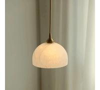 MI-NI Chaner E27 - Lámpara Colgante latón Retro 1 luz, Ideal Restaurante, Bar, Estudio, Aula, iluminación Techo Interiores.