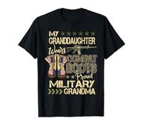 Mi Nieta USA Botas de Combate - Abuela Militar Orgullosa Camiseta