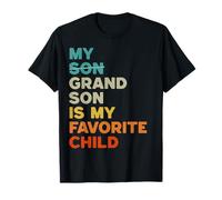 Mi nieto es mi hijo favorito Nietos divertidos Camiseta