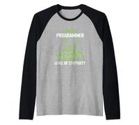 Mi Nivel de Sarcasmo depende de tu Nivel de Estupidez Camiseta Manga Raglan