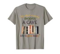 Mi Noche Ideal Involucra a los Amantes de los Libros de Cueva Lectores Camiseta