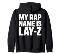 Mi Nombre de Rap es Lay-Z Funny Lazy Rapper Juego de Palabras Humor Sudadera con Capucha