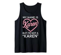 Mi nombre es karen pero no soy una mujer divertida Karen Chica Blanco Camiseta sin Mangas