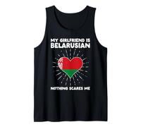 Mi Novia es bielorrusa Nada me Asusta Bielorrusia Corazón Camiseta sin Mangas