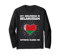 Mi Novia es bielorrusa Nada me Asusta Bielorrusia Corazón Manga Larga