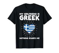 Mi Novia es Griega Nada me Asusta - Grecia Heart Camiseta