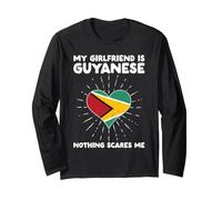 Mi Novia es guyanesa Nada me Asusta - Corazón de Guyana Manga Larga