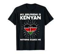 Mi Novia es keniana, Nada me Asusta, diseño de corazón de Kenia Camiseta gráfica económica