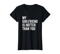 Mi Novia es más Caliente Que tú, Pareja de Novios Divertidos Camiseta gráfica económica, Mujer, Negro, M