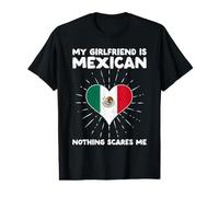 Mi Novia es Mexicana Nada me Asusta - Mexico Heart Camiseta gráfica económica